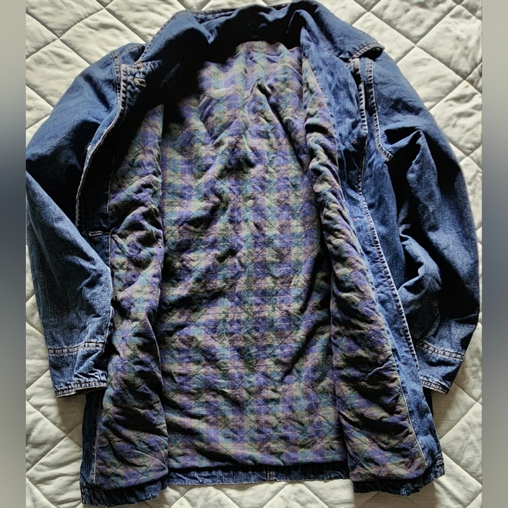 Vintage Denim Blue Women's Jacket - Picture 2 of 4